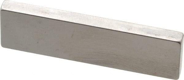 Mitutoyo - 0.1002" Rectangular Steel Gage Block - Accuracy Grade AS-1, Includes Certificate of Inspection - Exact Tool & Supply