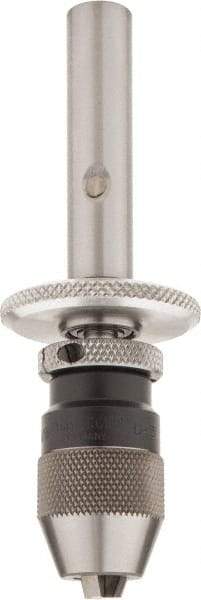 Royal Products/Albrecht - 1/2 Inch Shank Diameter Straight Shank Micro Drill Chuck Adapter and Chuck - 1/8 Inch Drill Chuck Capacity, 3/4 Inch Width - Exact Tool & Supply