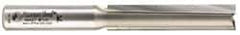 Amana Tool - 1/2" Diam, 1/2" Shank Diam, 2-1/2" Length of Cut, 2 Flute Straight Plunge Router Bit - 4-1/2" Overall Length, Carbide Tipped - Exact Tool & Supply