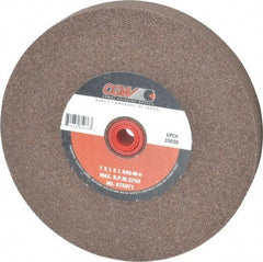 Camel Grinding Wheels - 46 Grit Aluminum Oxide Bench & Pedestal Grinding Wheel - 7" Diam x 1" Hole x 1" Thick, 3760 Max RPM, M Hardness, Coarse Grade , Vitrified Bond - Exact Tool & Supply