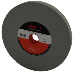 Camel Grinding Wheels - 60 Grit Silicon Carbide Bench & Pedestal Grinding Wheel - 10" Diam x 1-1/4" Hole x 1" Thick, 2483 Max RPM, I Hardness, Medium Grade , Vitrified Bond - Exact Tool & Supply