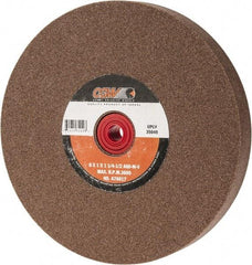 Camel Grinding Wheels - 60 Grit Aluminum Oxide Bench & Pedestal Grinding Wheel - 8" Diam x 1-1/4" Hole x 1" Thick, 3600 Max RPM, M Hardness, Medium Grade , Vitrified Bond - Exact Tool & Supply