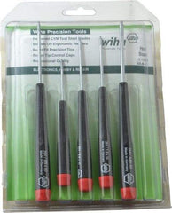 Wiha - 5 Piece, Hex Driver Set - Hex - Exact Tool & Supply