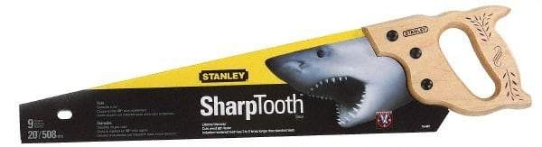 Stanley - 26" Steel Blade Handsaw - Wood Handle - Exact Tool & Supply