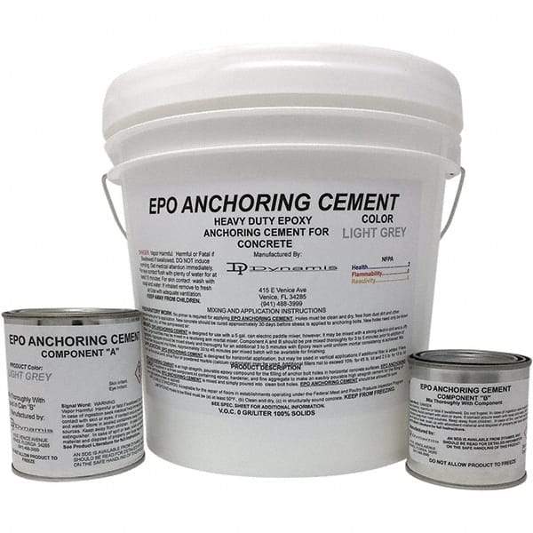 Made in USA - 256 oz Pail Two Part Epoxy - 1440 min Working Time, 15,000 psi Shear Strength - Exact Tool & Supply