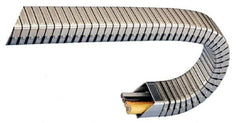 KabelSchlepp - 3 Ft. Long, Stainless Steel, Enclosed Cable and Hose Carrier - 3.94 Inch Inside Width x 2.76 Inch Inside Height, 5 Inch Outside Width x 3.39 Inch Outside Height, 7.87 Inch Bend Radius - Exact Tool & Supply