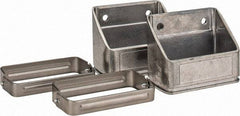 KabelSchlepp - 4.61 Inch Outside Width x 2.6 Inch Outside Height, Cable and Hose Carrier Stainless Steel Tube Mounting Bracket Set - 5.51 Inch Bend Radius, 4.01 Inch Inside Width x 2.05 Inch Inside Height - Exact Tool & Supply