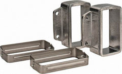 KabelSchlepp - 4.57 Inch Outside Width x 4.33 Inch Outside Height, Cable and Hose Carrier Stainless Steel Tube Mounting Bracket Set - 5.51 Inch Bend Radius, 4.01 Inch Inside Width x 2.05 Inch Inside Height - Exact Tool & Supply
