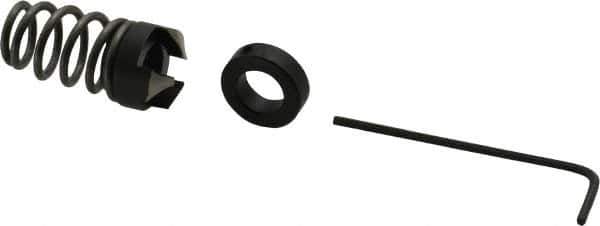 Burr-Bit - 5/16" Tap Compatibility, 11/64" Collar Thickness, 1-1/4" Relaxed Length, 3 Tap Flutes, Deburring Tap Attachment - 9/16" Outside Diam, 120° Included Angle, High Speed Steel - Exact Tool & Supply