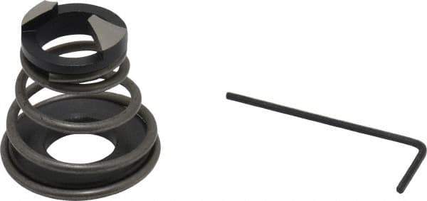 Burr-Bit - 1/4" Tap Compatibility, 1/4" Collar Thickness, 3/4" Compressed Length, 2 Tap Flutes, Deburring Tap Attachment - 0.812" Outside Diam, High Speed Steel - Exact Tool & Supply