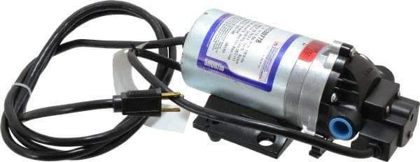 Pentair - 1/15 HP, 3/8 Inlet Size, 3/8 Outlet Size, Demand Switch, Diaphragm Spray Pump - 115 Input Voltage, Nylon, 1.40 Max GPM - Exact Tool & Supply