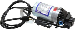 Pentair - 1/15 HP, 3/8 Inlet Size, 3/8 Outlet Size, Demand Switch, Diaphragm Spray Pump - 115 Input Voltage, Nylon, 1.40 Max GPM - Exact Tool & Supply