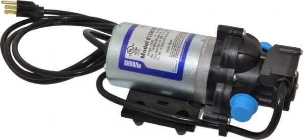 Pentair - 1/15 HP, 1/2 Inlet Size, 1/2 Outlet Size, Demand Switch, Diaphragm Spray Pump - 115 Input Voltage, Polypropylene, 3.60 Max GPM - Exact Tool & Supply