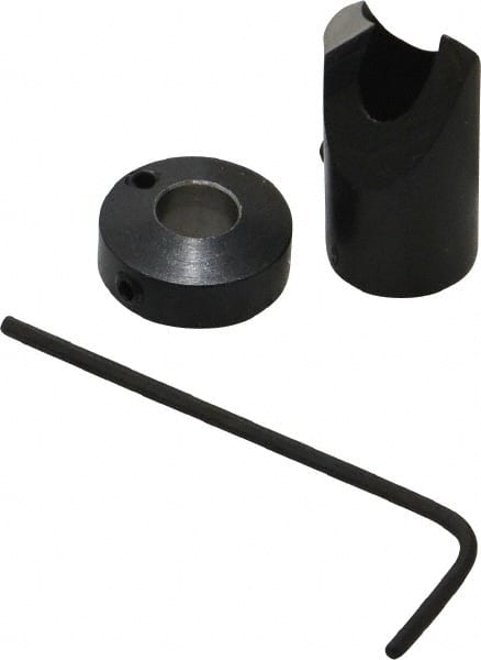 Vernon - 1/2" Cutter Diam, Letter G Drill Compatibility, 1/4" Collar Thickness, Adjustable Depth Drill Countersink - Exact Tool & Supply