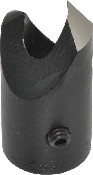 Vernon - 1/2" Cutter Diam, 1/4" Drill Compatibility, 1/4" Collar Thickness, Adjustable Depth Drill Countersink - Exact Tool & Supply