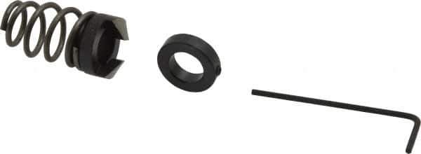 Burr-Bit - 3/8" Tap Compatibility, 11/64" Collar Thickness, 2 Tap Flutes, Deburring Tap Attachment - 21/32" Outside Diam, 120° Included Angle, High Speed Steel - Exact Tool & Supply