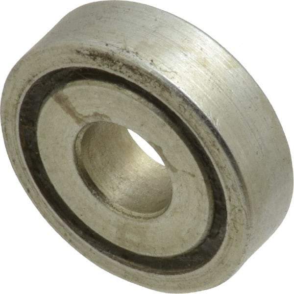 Value Collection - 5/16" Bore Diam, 7/8" OD, Open Unground Full Complement Radial Ball Bearing - 1/4" Wide, 1 Row, Round Bore, 356 Lb Dynamic Capacity - Exact Tool & Supply