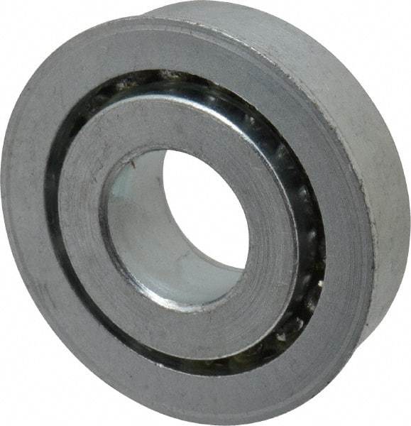 Value Collection - 3/4" Bore Diam, 1-7/8" OD, Open Unground Full Complement Radial Ball Bearing - With Flange, 1 Row, Round Bore, 1,291 Lb Dynamic Capacity - Exact Tool & Supply