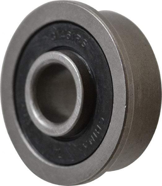 Value Collection - 5/16" Bore Diam, 7/8" OD, Double Seal Unground Retainer Type Radial Ball Bearing - With Flange, 1 Row, Round Bore, 450 Lb Dynamic Capacity - Exact Tool & Supply