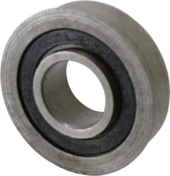 Value Collection - 3/4" Bore Diam, 1-3/4" OD, Double Seal Unground Retainer Type Radial Ball Bearing - With Flange, 1 Row, Round Bore, 1,171 Lb Dynamic Capacity - Exact Tool & Supply