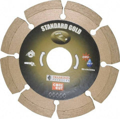 Core Cut - 4" Diam, 20mm Arbor Hole Diam, Wet & Dry Cut Saw Blade - Diamond-Tipped, Standard Round Arbor - Exact Tool & Supply