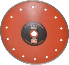 Core Cut - 8" Diam, 5/8" Arbor Hole Diam, Wet & Dry Cut Saw Blade - Diamond-Tipped, Standard Round Arbor - Exact Tool & Supply