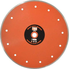 Core Cut - 10" Diam, 5/8" Arbor Hole Diam, Wet & Dry Cut Saw Blade - Diamond-Tipped, Standard Round Arbor - Exact Tool & Supply