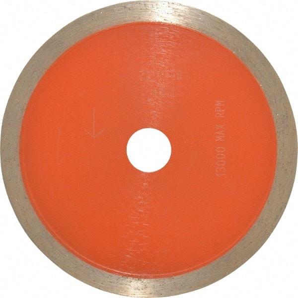 Core Cut - 4" Diam, 5/8" Arbor Hole Diam, Wet & Dry Cut Saw Blade - Diamond-Tipped, Standard Round Arbor - Exact Tool & Supply