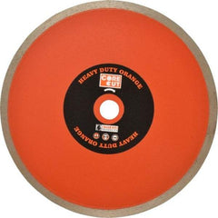 Core Cut - 7" Diam, 5/8" Arbor Hole Diam, Wet & Dry Cut Saw Blade - Diamond-Tipped, Standard Round Arbor - Exact Tool & Supply