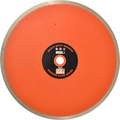 Core Cut - 10" Diam, 5/8" Arbor Hole Diam, Wet & Dry Cut Saw Blade - Diamond-Tipped, Standard Round Arbor - Exact Tool & Supply