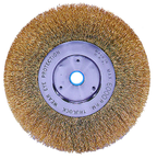 6 x 5/8-1/2" - .005 Wire Size - Brass Non-Sparking Wire Wheel - Exact Tool & Supply