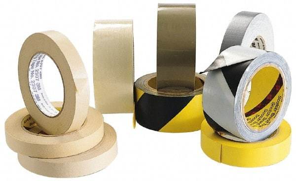 3M - 1-7/8" x 55 Yd Clear Rubber Adhesive Sealing Tape - Polypropylene Film Backing, 2.5 mil Thick, 60 Lb Tensile Strength, Series 373 - Exact Tool & Supply