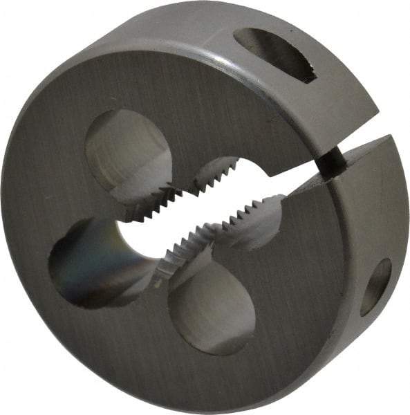 OSG - M6x1.00 Metric Coarse Thread, High Speed Steel Round Die - 9mm Thick, Right Hand Thread, Series 135, Adjustable - Exact Tool & Supply