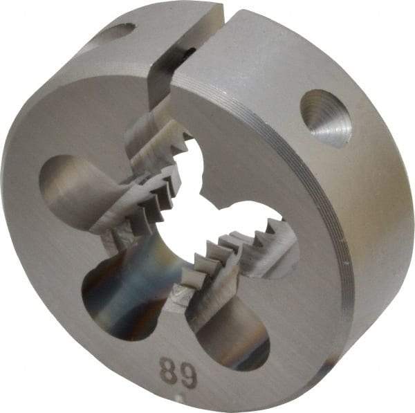 OSG - 3/8-16 UNC Thread, 1" Outside Diam High Speed Steel Round Die - 3/8" Thick, Right Hand Thread, Adjustable - Exact Tool & Supply