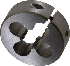 OSG - 1/2-20 UNF Thread, 1-1/2" Outside Diam High Speed Steel Round Die - 1/2" Thick, Right Hand Thread, Adjustable - Exact Tool & Supply