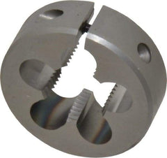 OSG - 5/8-18 UNF Thread, 1-1/2" Outside Diam High Speed Steel Round Die - 1/2" Thick, Right Hand Thread, Adjustable - Exact Tool & Supply