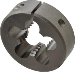 OSG - 7/8-9 UNC Thread, 2" Outside Diam High Speed Steel Round Die - 5/8" Thick, Right Hand Thread, Adjustable - Exact Tool & Supply