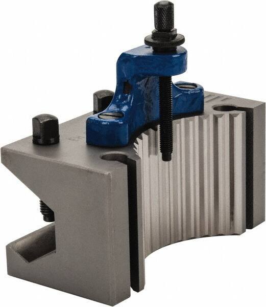 Value Collection - Series D1, #D1D 40180 Tool Post Holder - 180mm OAL, 40mm Max Tool Cutting Size, 95mm Centerline Height - Exact Tool & Supply