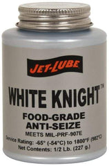 Jet-Lube - 1 Lb Can General Purpose Anti-Seize Lubricant - Aluminum, -65 to 1,800°F, White, Food Grade, Water Resistant - Exact Tool & Supply