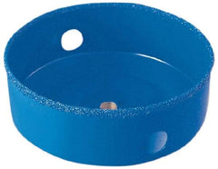 Lenox - 4-3/8" Diam, 1-1/2" Cutting Depth, Hole Saw - Carbide Grit Saw, Continuous Edge - Exact Tool & Supply