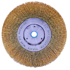 6 x 5/8-1/2" - .0118 Wire Size - Brass Non-Sparking Wire Wheel - Exact Tool & Supply