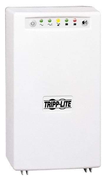 Tripp-Lite - 12 Amp, 1,500 VA, Wall Mount Line Interactive Backup Uninterruptible Power Supply - Backup 7 min with Full Load & 20 min with Half Load, 120 VAC Input & Output, 980 Watt Output, 1 Phases, 6 Outlets - Exact Tool & Supply