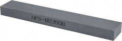 Value Collection - 320 Grit Silicon Carbide Rectangular Polishing Stone - Extra Fine Grade, 1" Wide x 6" Long x 1/2" Thick - Exact Tool & Supply