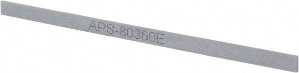 Value Collection - 400 Grit Silicon Carbide Rectangular Polishing Stone - Super Fine Grade, 1/4" Wide x 6" Long x 1/16" Thick - Exact Tool & Supply