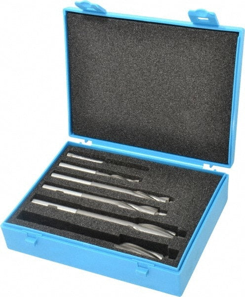 Made in USA - 3 to 10mm Socket Head Cap Screw Compatible, High Speed Steel, Solid Pilot Counterbore Set - Exact Tool & Supply
