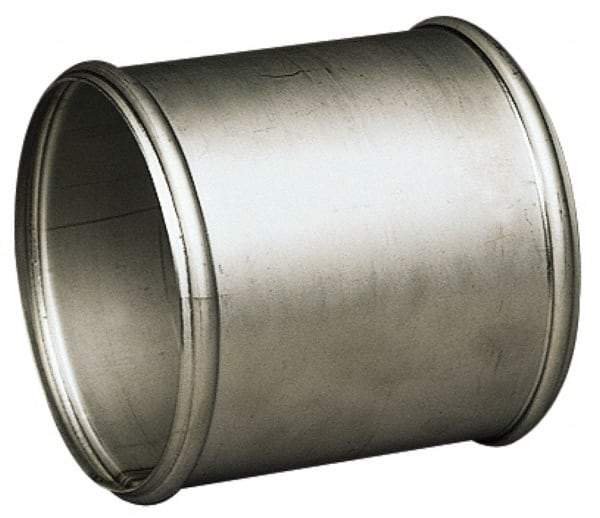 Hi-Tech Duravent - 5" ID Stainless Steel Beaded Sleeve Splice Connector - 4" Long, 20 Gage - Exact Tool & Supply