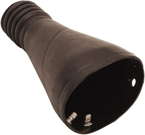 Hi-Tech Duravent - Custom EPDM Universal Adapter - 8" Long, Oval ID Range - Exact Tool & Supply
