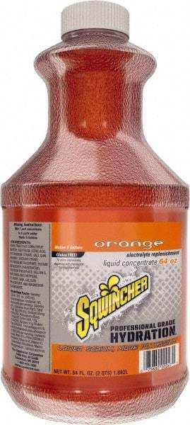 Sqwincher - 64 oz Bottle Orange Activity Drink - Liquid Concentrate, Yields 5 Gal - Exact Tool & Supply