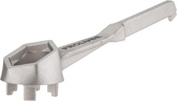 Value Collection - 10-1/2" Long Non-Sparking Aluminum Drum Plug Wrench - For Use with 2" and 3/4" Bungs - Exact Tool & Supply