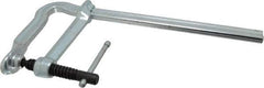 Bessey - 5-1/2" Deep Throat, 12" Max Capacity, Bend Sliding Arm Clamp - 1,100 Lb Clamping Pressure, 0.7" Spindle Diam - Exact Tool & Supply